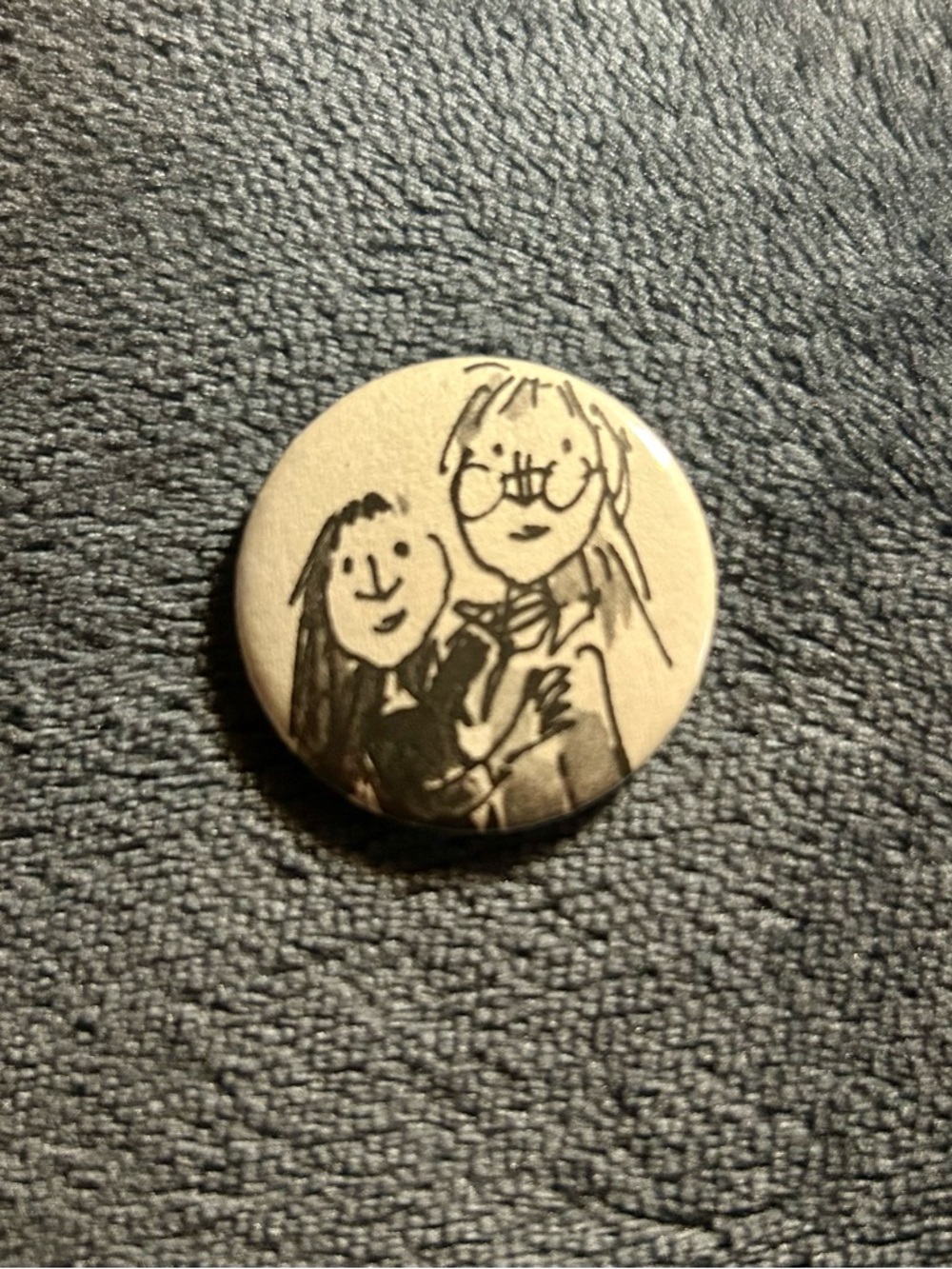 Matilda Button Set Roald Dahl Book Page Pins 1.25in Handmade Literary Set of 3 - Picture 4 of 8